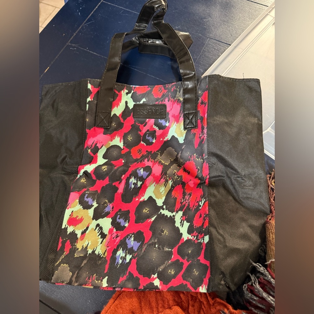 Colorful Leopard Print Tote Bag